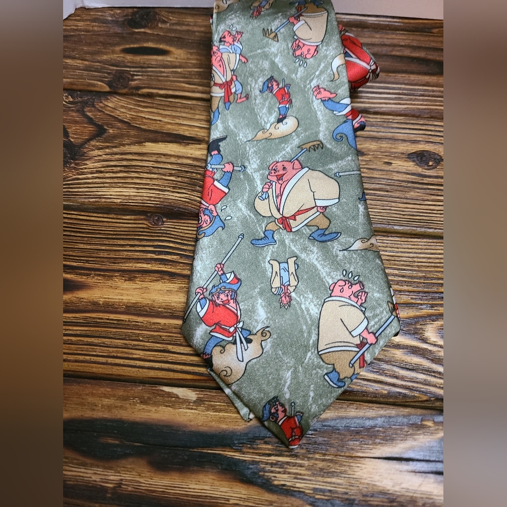 Fun Whimsical Pig Man Novelty Tie by Simon
